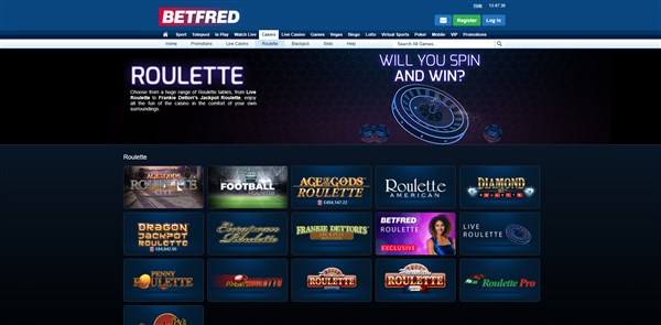 Betfred Casino Roulette Review